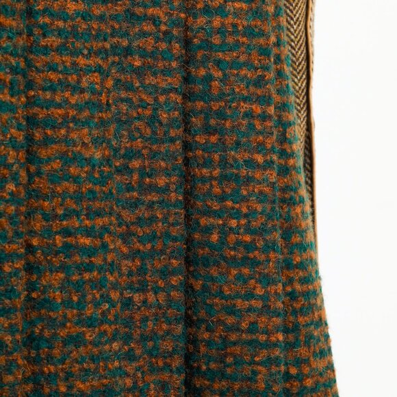 Andersson Bell Chloe Brown Herringbone Back Pleats Coat - Picture 11 of 14